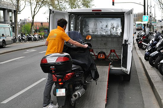 remorquage moto Paris pas cher